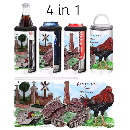 USC Watercolor 4 in 1 Can Cooler