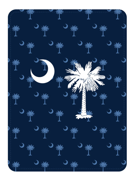 South Carolina Palmetto Moon Plush Blanket