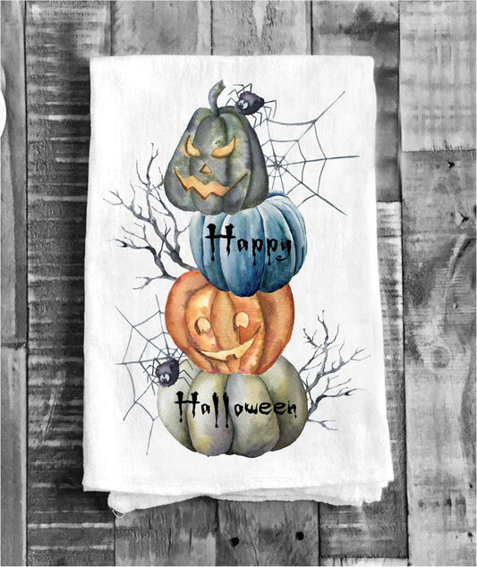 Halloween/Fall Flour Sack Tea Towel