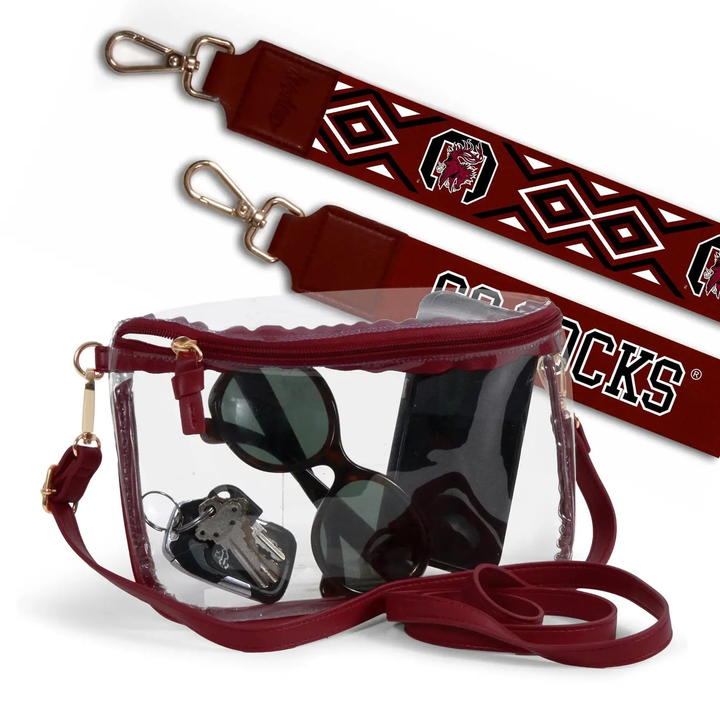 Lexi Clear Purse with USC Shoulder Strap