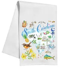 South Carolina Icons Kitchen Towel