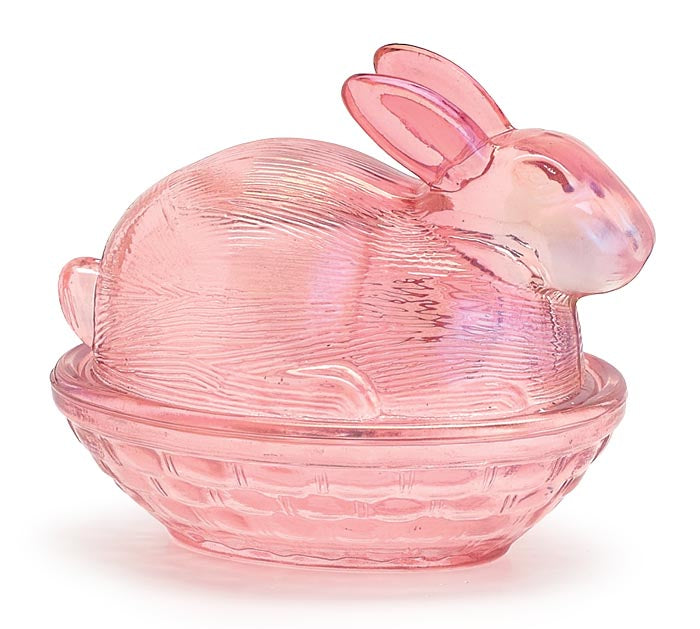 Candy Dish Glass Bunny