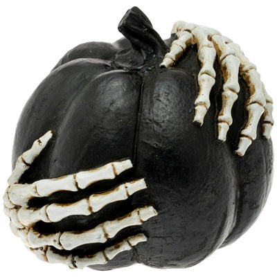Skeleton Hands Black Pumpkin