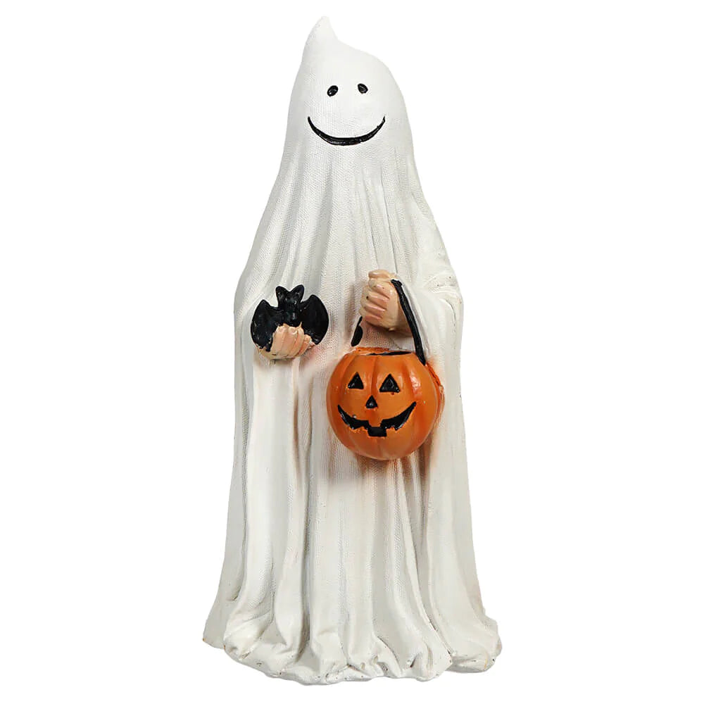 Resin Halloween Ghost 9.4"H