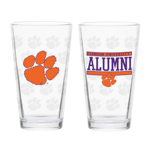 16oz Clemson Repeat Alumni Pint Glass