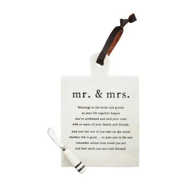 Mr. & Mrs. Marble Blessing Board Set