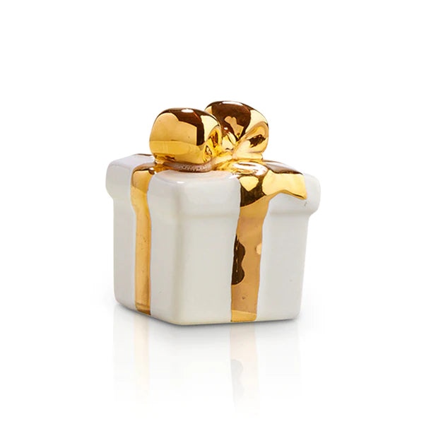 Mini golden wishes (white present)